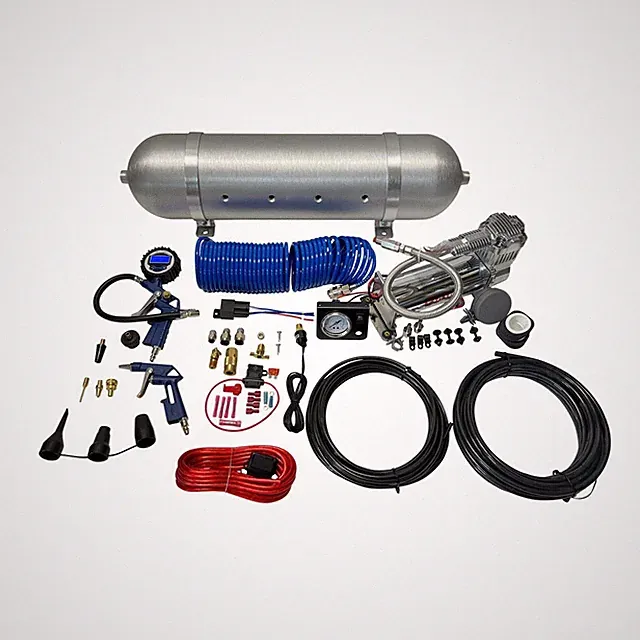 Onboard Air System 4 Gallon Aluminum Tank Digital Gauge VIAIR 444C Compressor