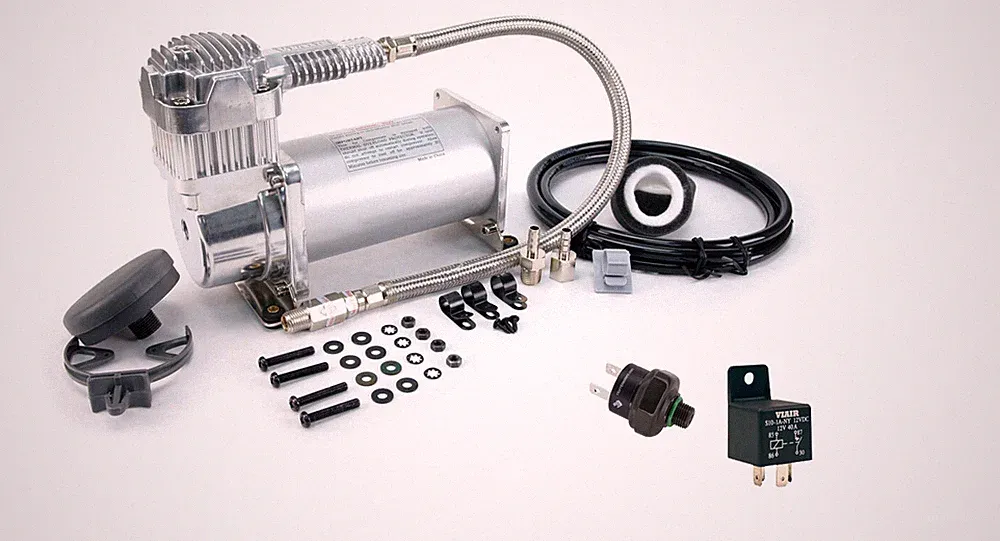 VIAIR 380C Truck Mount Air Compressor w/ 200 PSI Pressure Switch & 40 Amp Relay