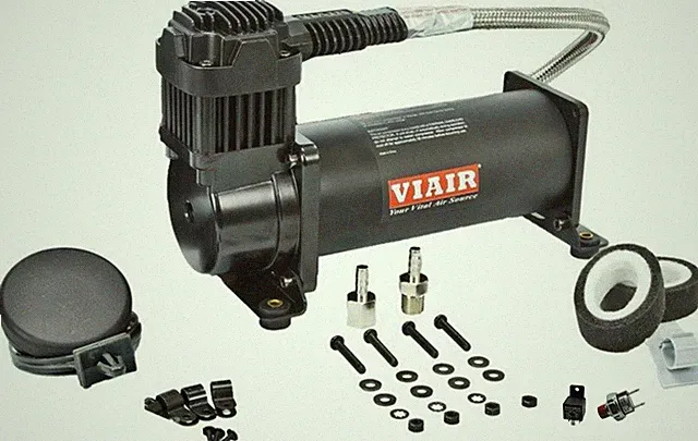 Viair 444C Black Air Compressor W/ FREE 145 PSI Pressure Switch & 40 AMP Relay