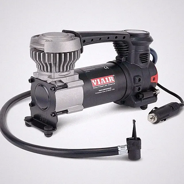 VIAIR 84P - 00084 Tire Inflator Portable Air Compressor Clip on Chuck, Black