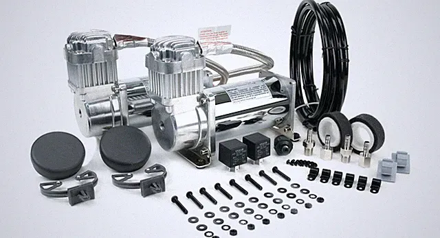 VIAIR Dual 400C Chrome Fast Fill Air Compressor Kit for Train Horns - 150 PSI
